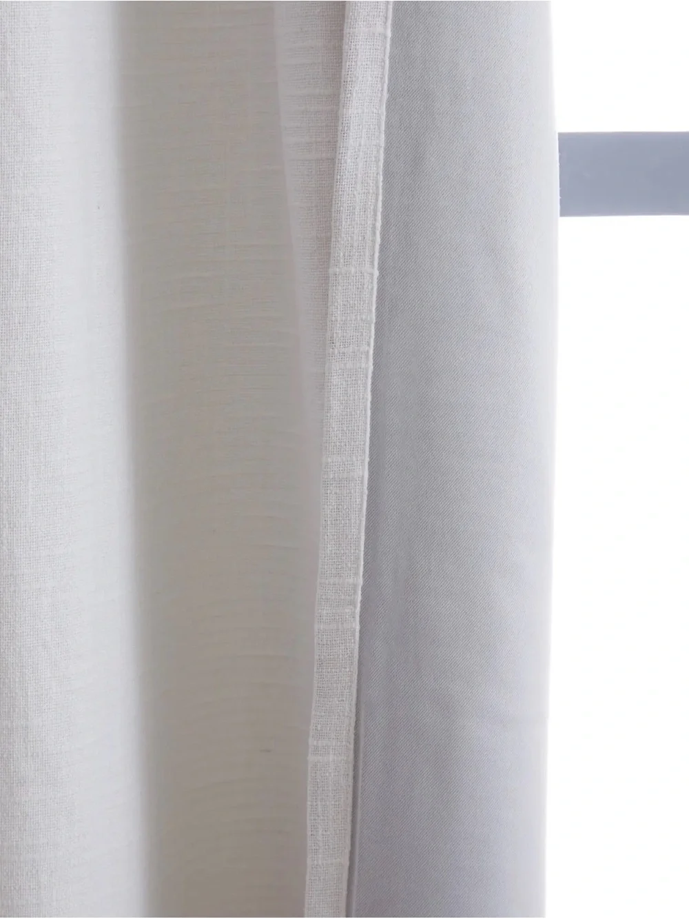 NWOT Quince White Cotton Slub Lined Curtain Set- Retail $100